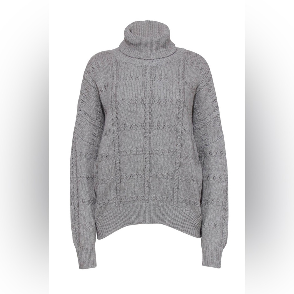 Nili Lotan Gray Turtleneck Sweater